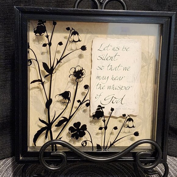 Inspirational Plaque - Let us be Silent - Picture 1 of 4